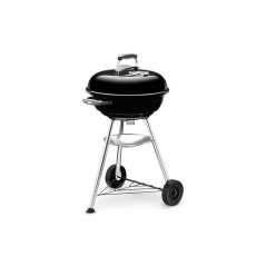 Weber Compact Kettle Black BBQ Grill - Perfect for Outdoor Cooking & Grilling Fun!